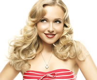 Hayden Panettiere on a white background looking very nice.