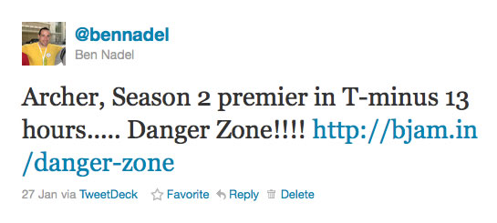 Archer, Season 2 Premier - Danger Zone!!!!!!