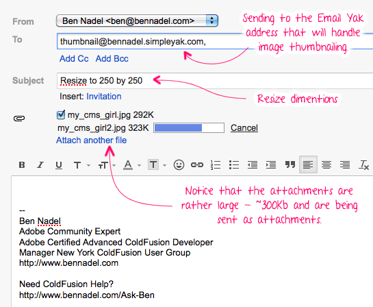 Sending image attachments to Email Yak in order to get them thumbnailed by ColdFusion.