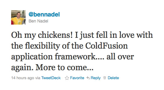 Extending Application.cfc With A Relative Path - Twitter Love!