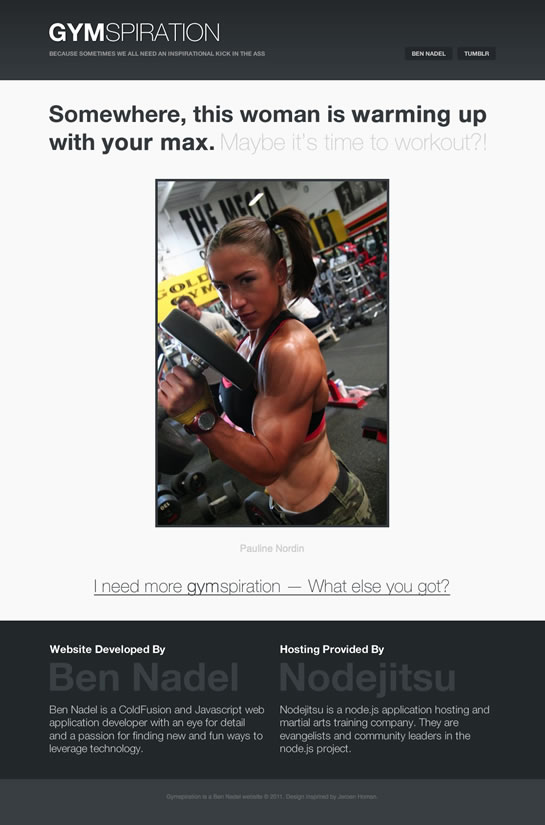 Gymspiration - Pictures of hot, sexy women with intimidating muscle that will make you feel like you need to go workout ASAP!