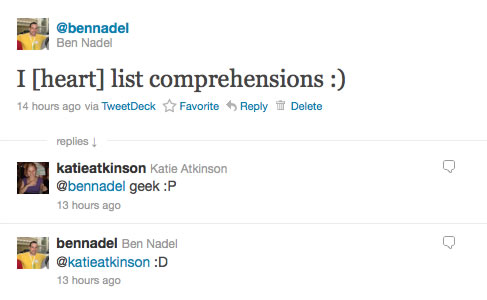 I Heart List Comprehensions - They Are Just Super Powerful.
