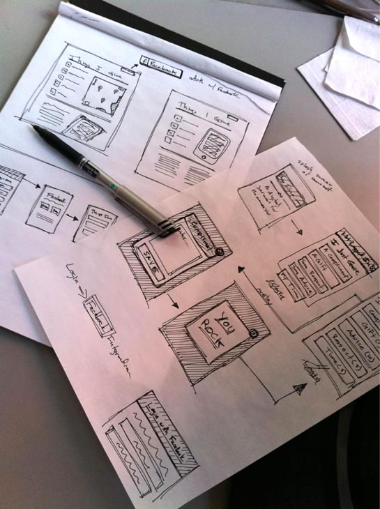 ThingsIGive.com - Original Sketches.
