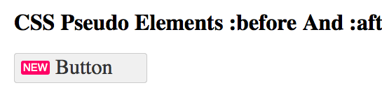 CSS pseudo elements, :before and :after.