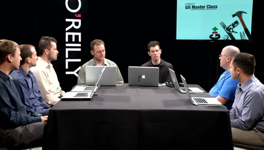 Mastering Git video series by Matthew McCullough and Tim Berglund.