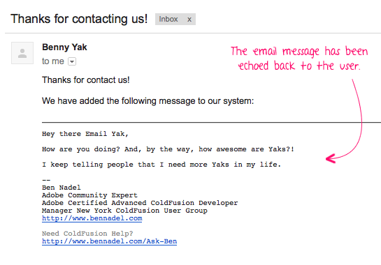 Using Email Yak To Provide Bidirectional Email Communication In Your