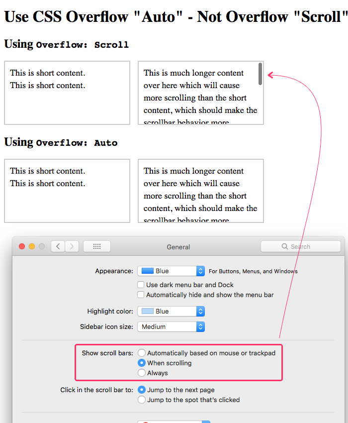 overflow css none overflow css none