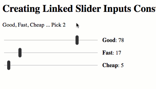 Good, fast, and cheap sliders are kept in lock-step using Angular 9.0.0-rc.5.